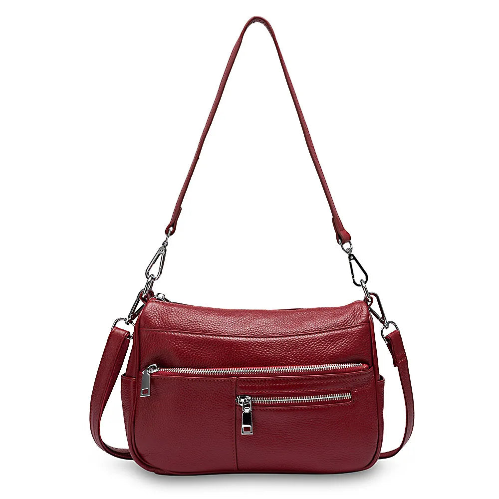 Noble Temperament Women Shoulder Bag 100% Genuine LeatherFashion Crossbody Purse