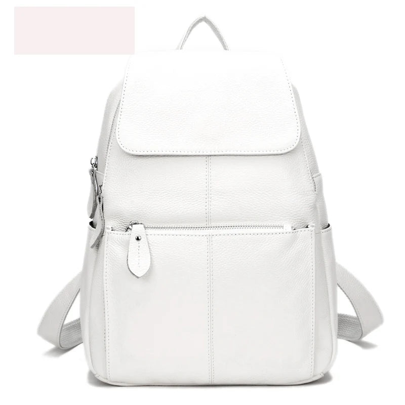 Stylish Genuine Leather Women Backpack