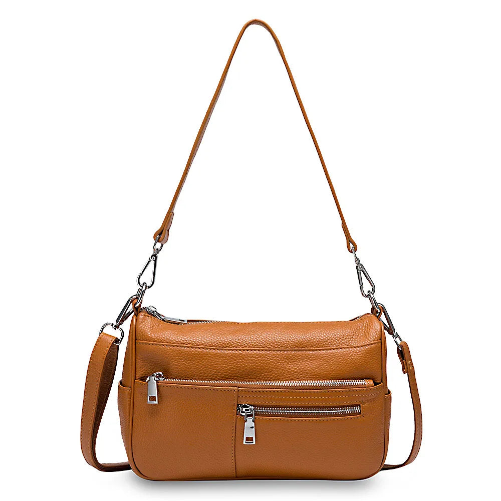 Noble Temperament Women Shoulder Bag 100% Genuine LeatherFashion Crossbody Purse