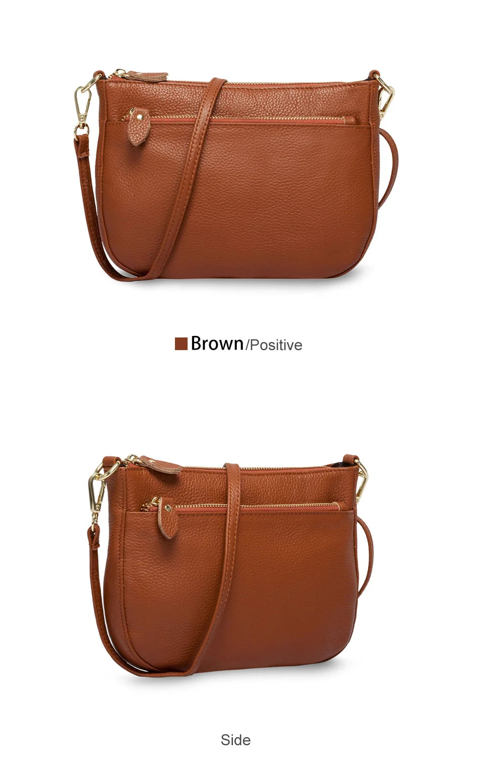 Fashion Women Crossbody Bag 100% Genuine Leather  Handbag Small Flap Bags