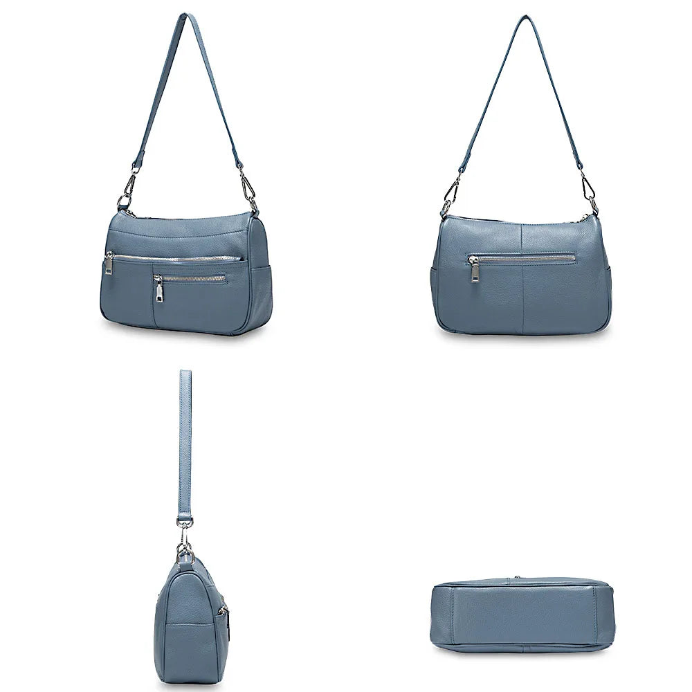 Noble Temperament Women Shoulder Bag 100% Genuine LeatherFashion Crossbody Purse