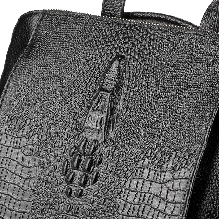 Women's Crocodile Leather Backpack 100% Genuine Natural