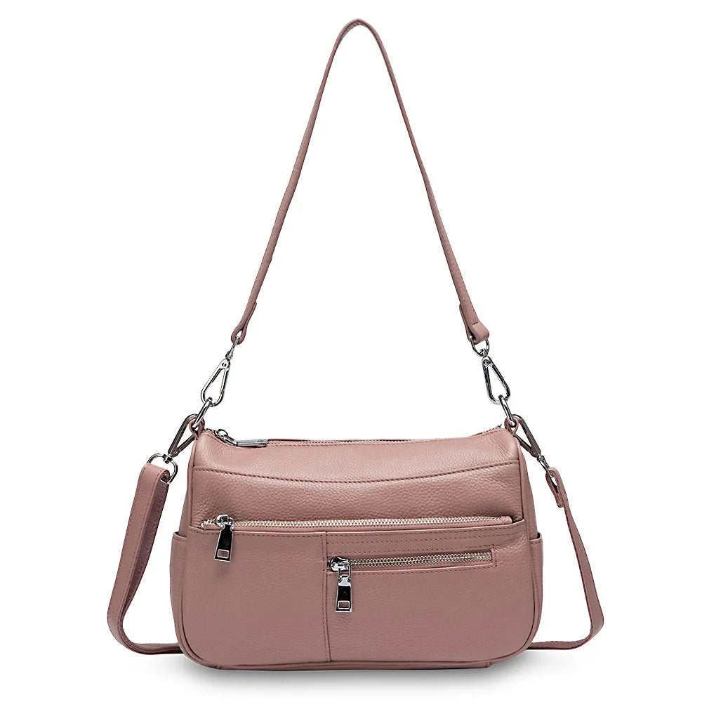 Noble Temperament Women Shoulder Bag 100% Genuine LeatherFashion Crossbody Purse