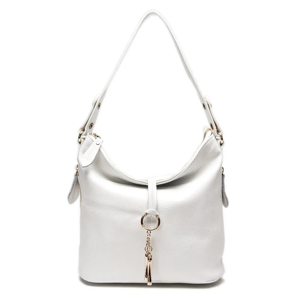 Elegant  Women Shoulder Bag 100% Genuine Leather Hobo Handbag Lady Messenger Bag
