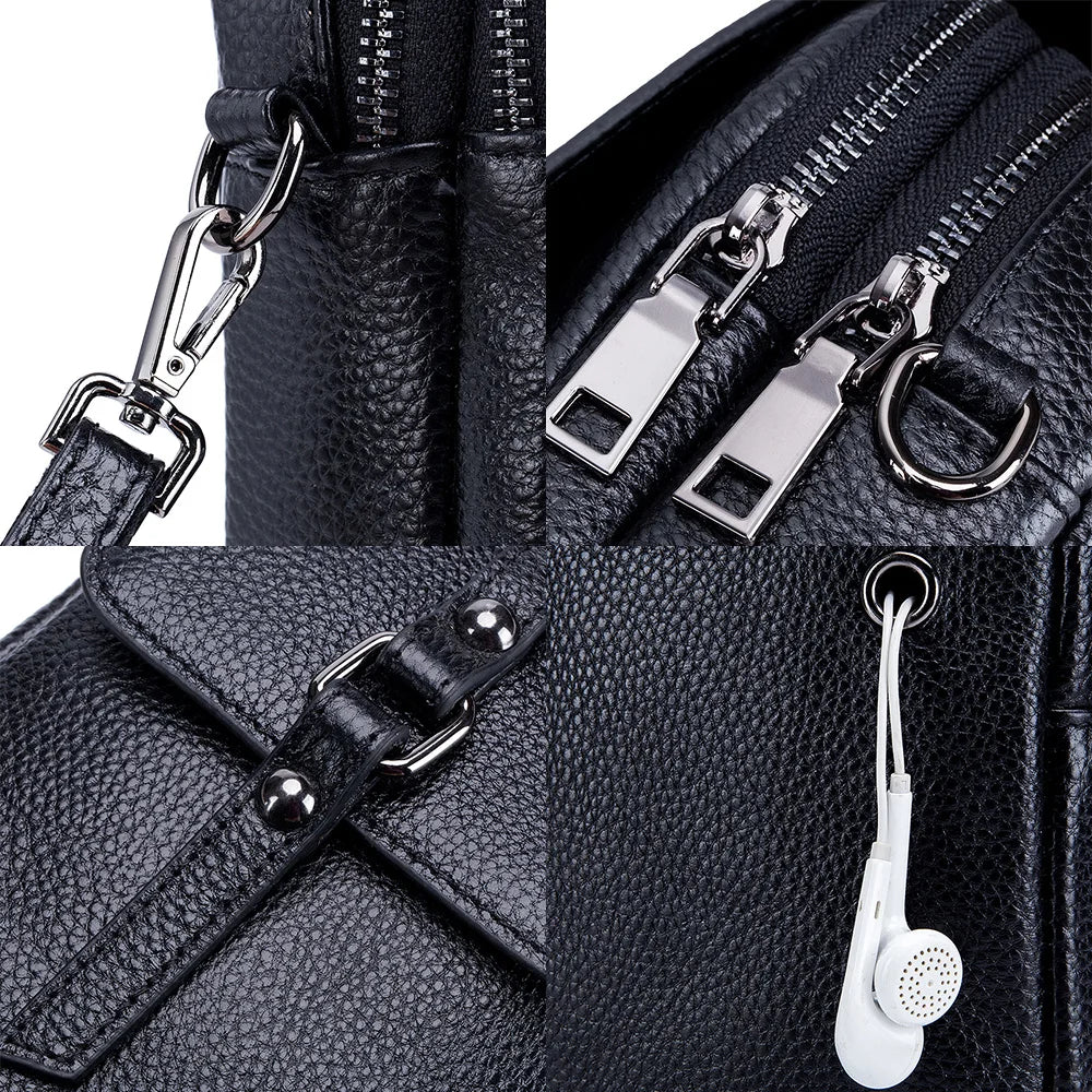 Fashion Classic Handbag Large Capacity Women's Crossbody Bag Soft Cowhide Leather High Quality