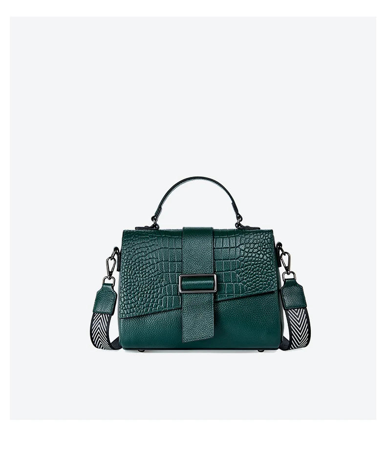 New Genuine Leather Tote Bag For Women Spring Classic Vintage Shoulder Handbag