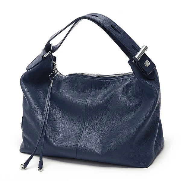 100% Genuine Leather Large Women Top Handle Shoulder Bag Tote Handbag Purse Leather Hobo Bag