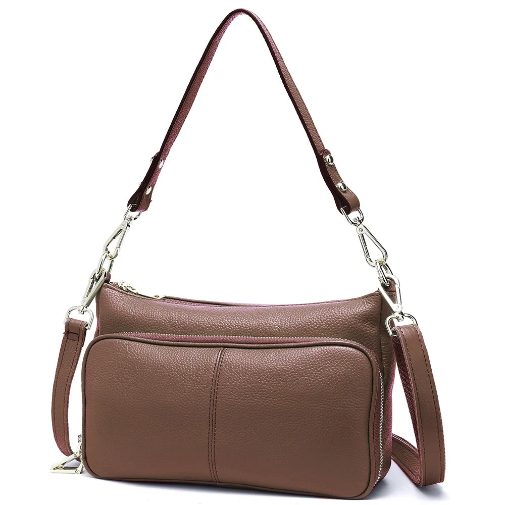 Women's Handbag 100% Genuine Leather Ladies Shoulder Crossbody Messenger Bag Fashion Hobos