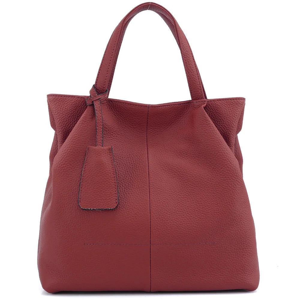 Soft Genuine Leather Handbag Women's Shoulder Bag Fashion Casual Design Shopper Crossbody