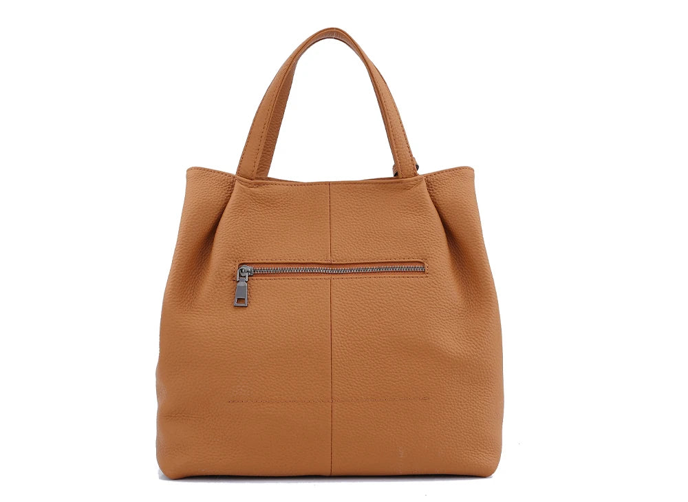 Soft Genuine Leather Handbag Women's Shoulder Bag Fashion Casual Design Shopper Crossbody