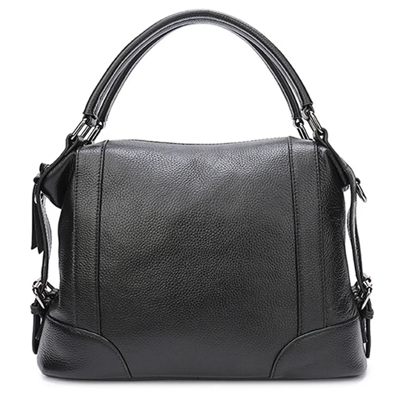 Luxury Design Female Handbag Soft Genuine Leather Women Top-handle Bag Large Capacity