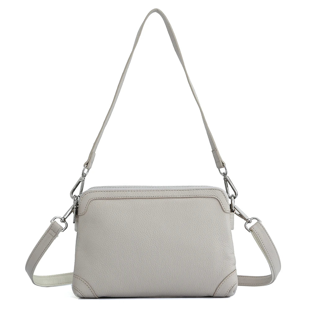 Genuine Leather Winter Women's Shoulder Bag Simple Small Vintage Handbag Commuter