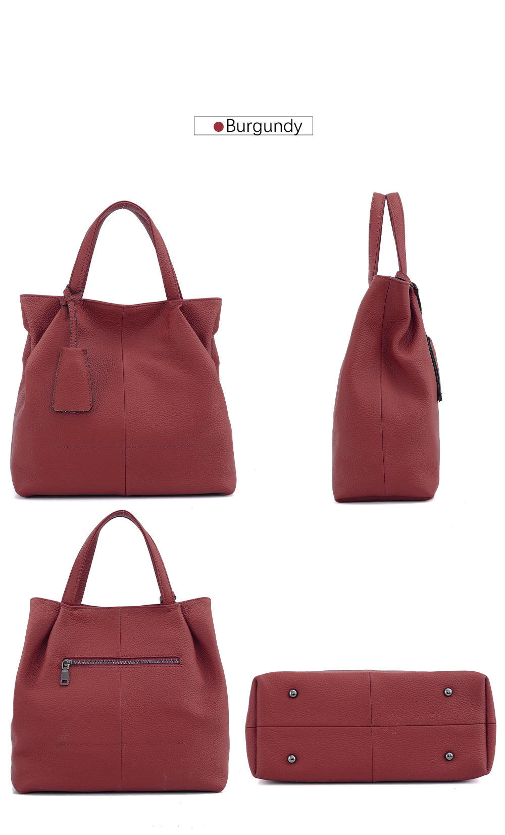 Soft Genuine Leather Handbag Women's Shoulder Bag Fashion Casual Design Shopper Crossbody