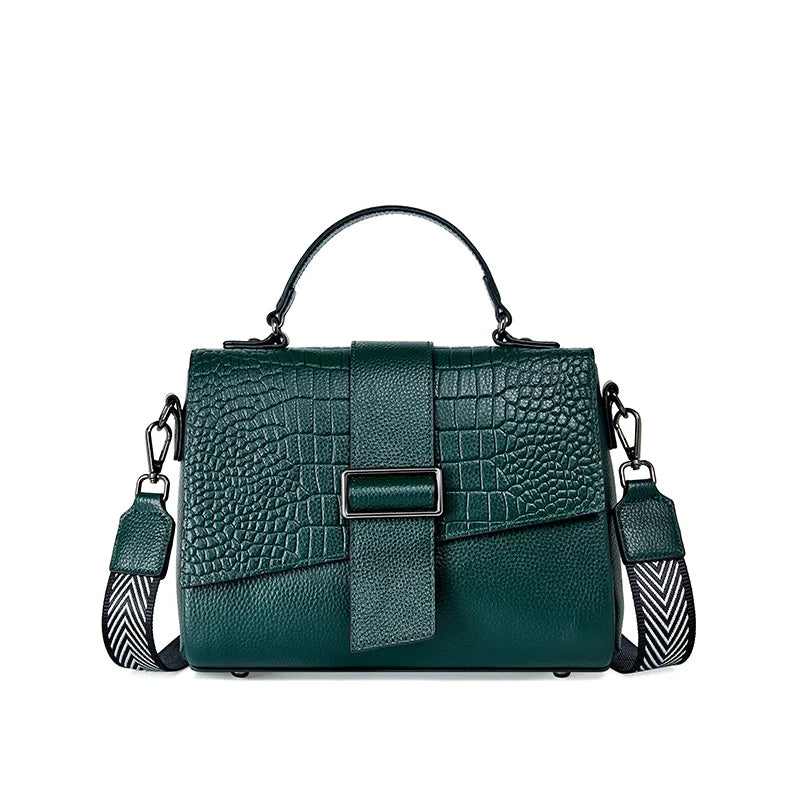 New Genuine Leather Tote Bag For Women Spring Classic Vintage Shoulder Handbag