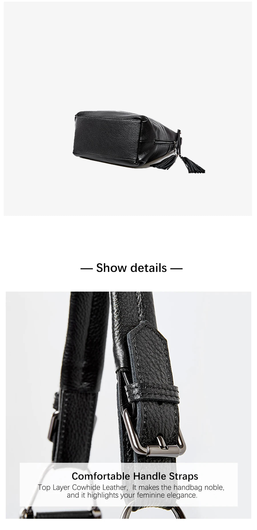 Fashion Women Shoulder Bag 100% Genuine Leather Daily Casual Shopping Hobos Classic