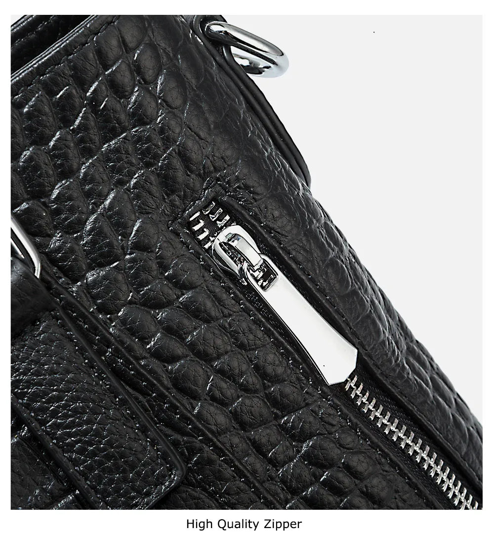 Casual Tote Handbag 100% Genuine Leather High Quality Lady Shoulder Bag