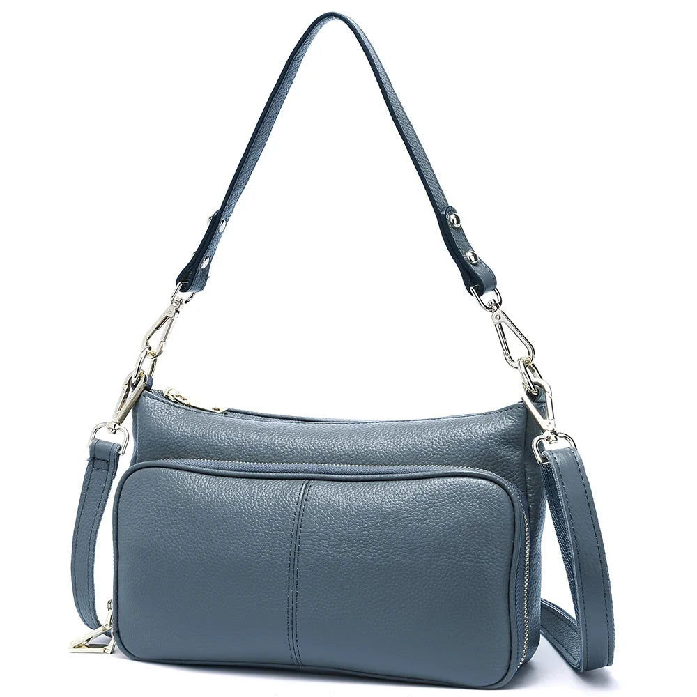 Women's Handbag 100% Genuine Leather Ladies Shoulder Crossbody Messenger Bag Fashion Hobos