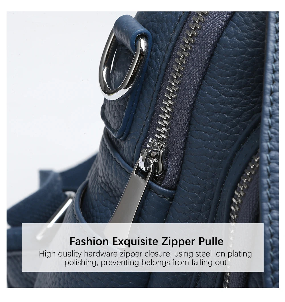 New Fashion Women Backpack 100% Genuine Leather Daily Casual