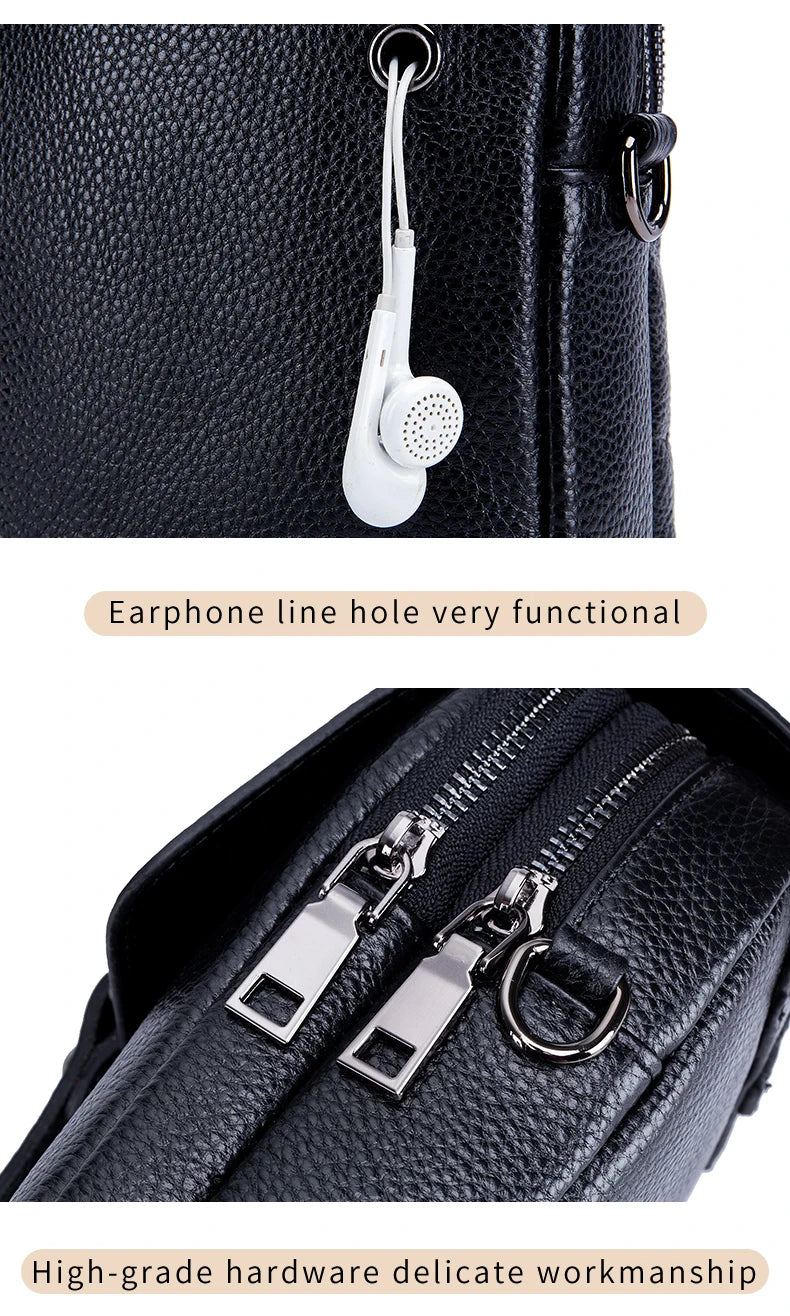 Fashion Classic Handbag Large Capacity Women's Crossbody Bag Soft Cowhide Leather High Quality
