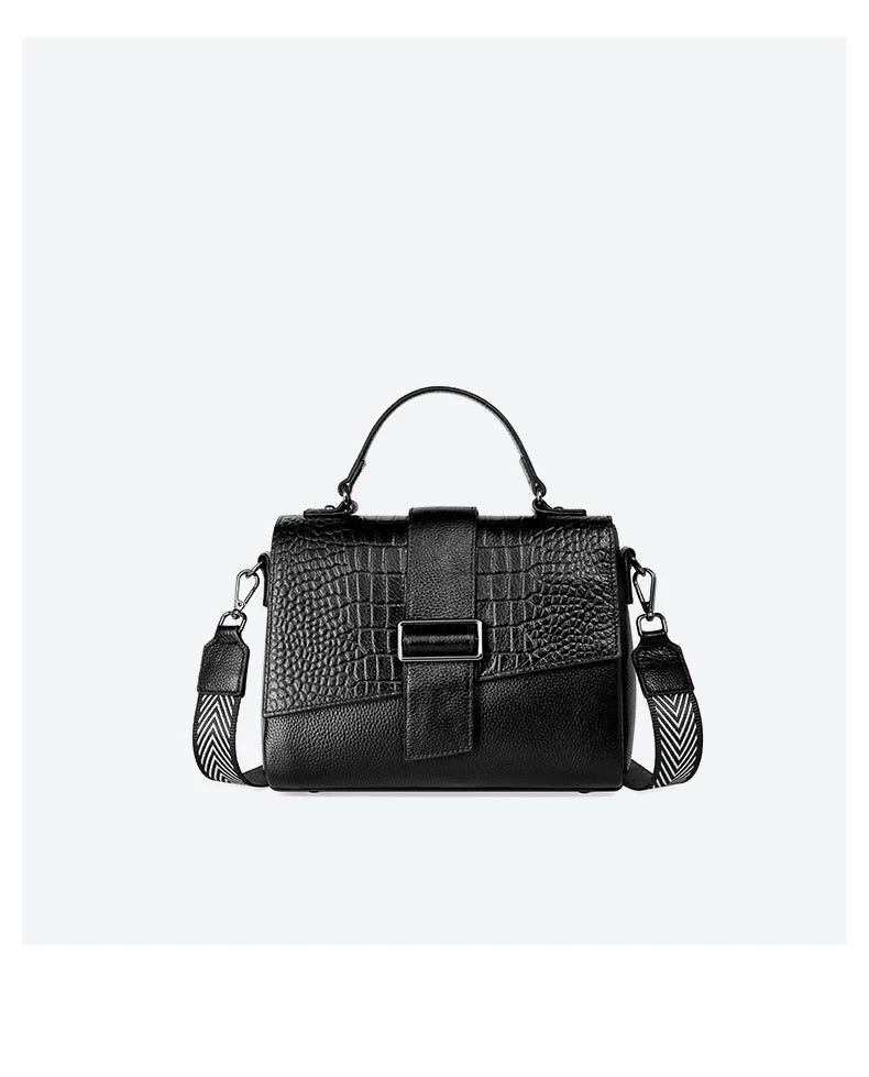 New Genuine Leather Tote Bag For Women Spring Classic Vintage Shoulder Handbag