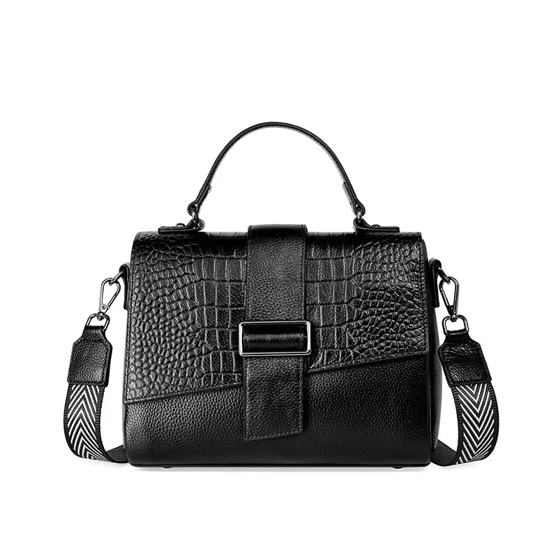 New Genuine Leather Tote Bag For Women Spring Classic Vintage Shoulder Handbag