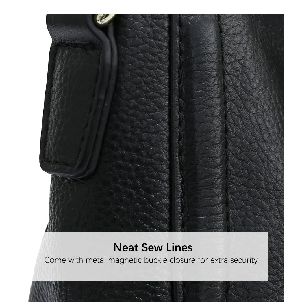 Genuine Leather Handbag Female Classic Simple Casual Tote Bag Retro High Quality