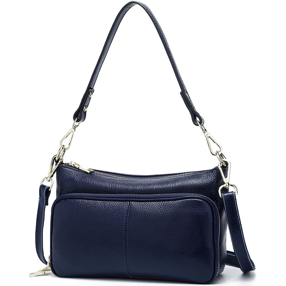 Women's Handbag 100% Genuine Leather Ladies Shoulder Crossbody Messenger Bag Fashion Hobos