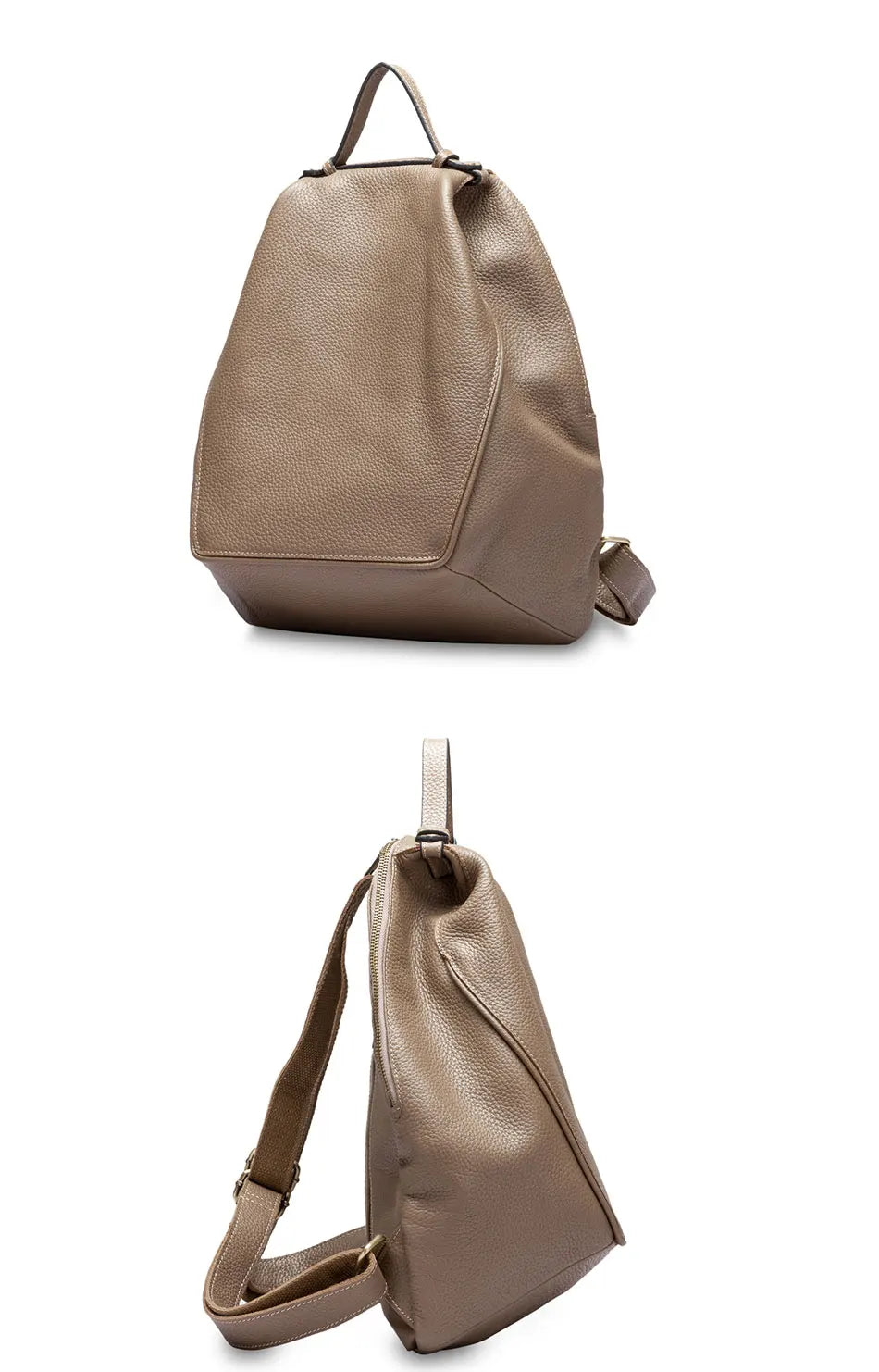 Women Stylish Classic Backpack  Genuine Leather Knapsack Satchel Purse