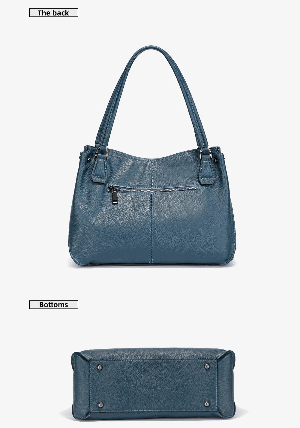 Genuine Leather Women's Tassel Shoulder Bag Large Capacity Female Handbag Shopper Natural Leather