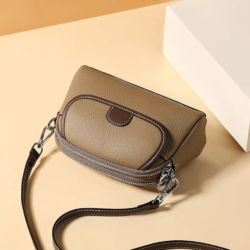 Genuine Leather Women's Handbag Small Tote Bag Female Crossbody Fashion Lady Shoulder Handbags
