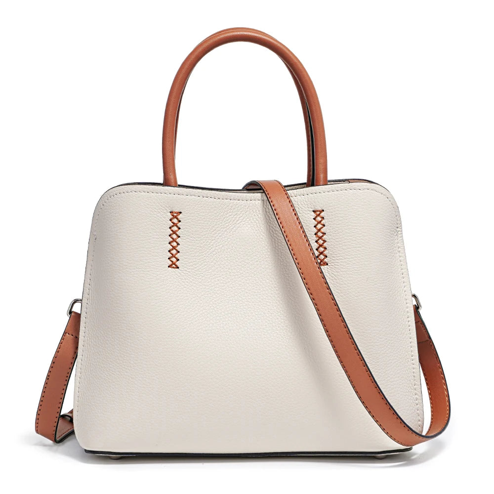 Women's Genuine Leather Shopper Bag Designer Shoulder Bags Handbag Large Bucket Bag Tote Cross