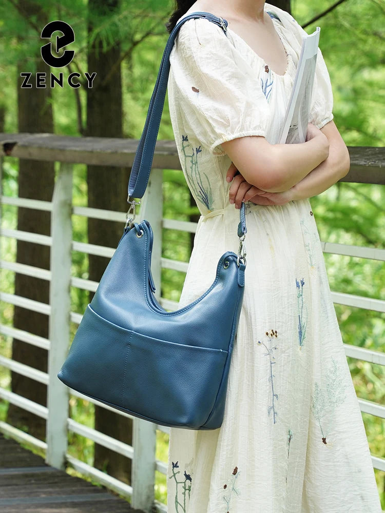 Genuine Leather Women's Handbag Luxury Hobo Bag Large Capacity