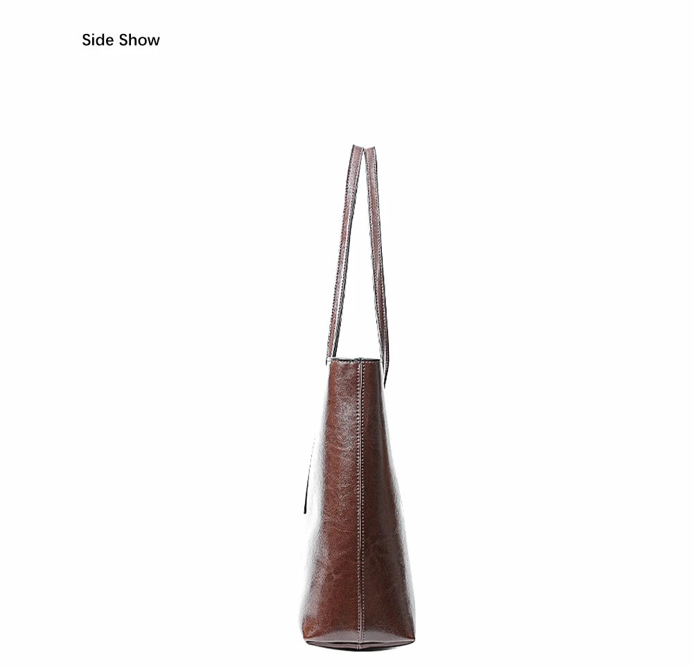 New Women Handbag 100% Genuine Leather Ladies Shoulder Purse Ladies