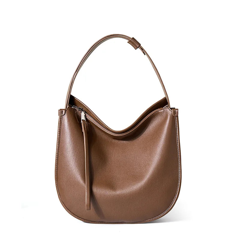 Women's Simple Fashion Designer Messenger Bag Genuine Leather Shoulder