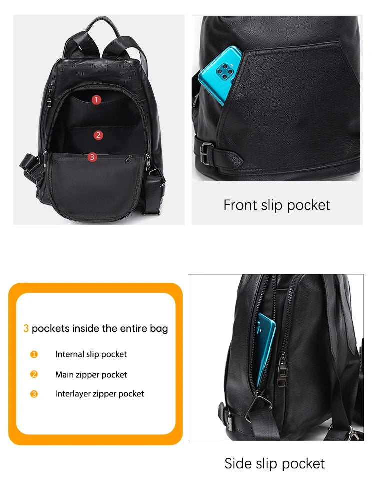 Women's Genuine Leather Backpack