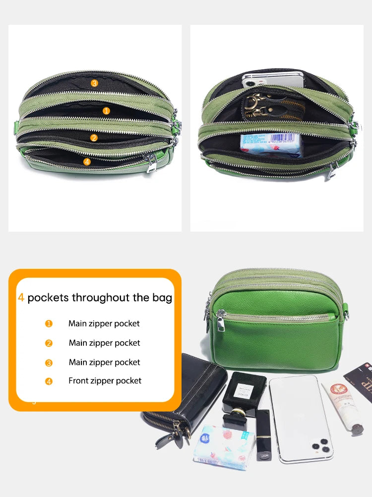Multifunctional Solid Color Shoulder Bag For Women, Waterproof Crossbody Purse Business