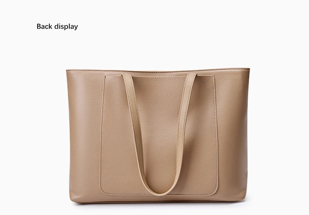 Genuine Leather Women's Tote Handbag Large Shoulder Bag