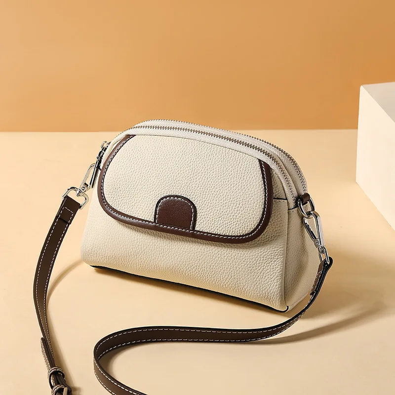 Genuine Leather Women's Handbag Small Tote Bag Female Crossbody Fashion Lady Shoulder Handbags