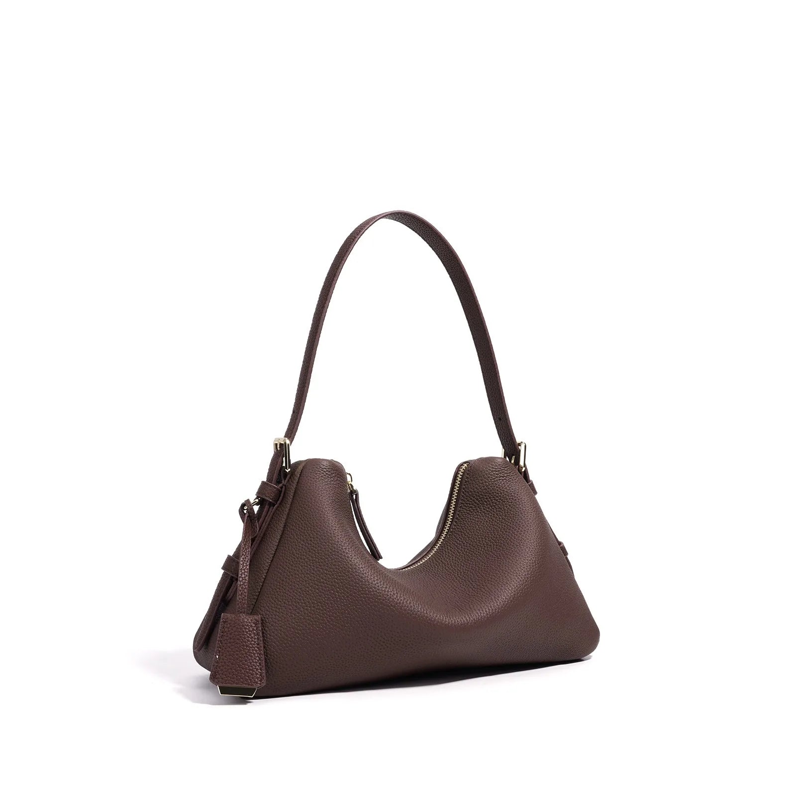 Genuine Leather Satchel Bags For Women Simple Fashion Ladies Underarm Handbag Large