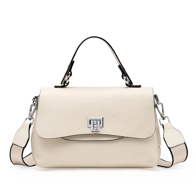 Women's Genuine Leather Top-Handle Bag Simple Fashion Envelope Luxury Brand Shoulder Handbag