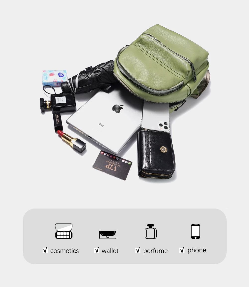 Women Leather Backpack Knapsack Backpacks Satchel ShoulderLarge Capacity