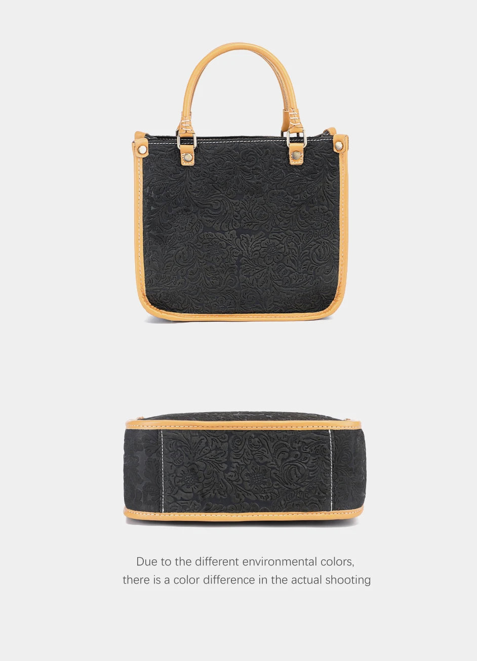 Women Shoulder Bag Genuine Leather High Quality Designer Embossing Bag Crossbody