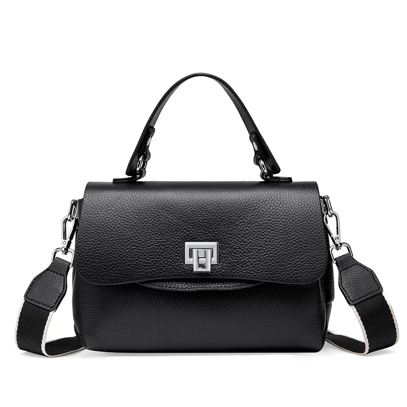 Women's Genuine Leather Top-Handle Bag Simple Fashion Envelope Luxury Brand Shoulder Handbag