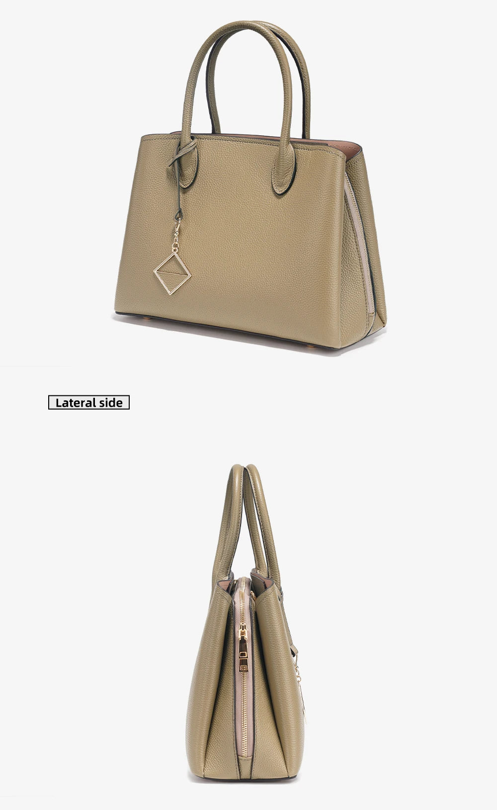 Women's Genuine Leather Satchel Handbag Large Shopper Designer Shoulder Bag Large Cross-body