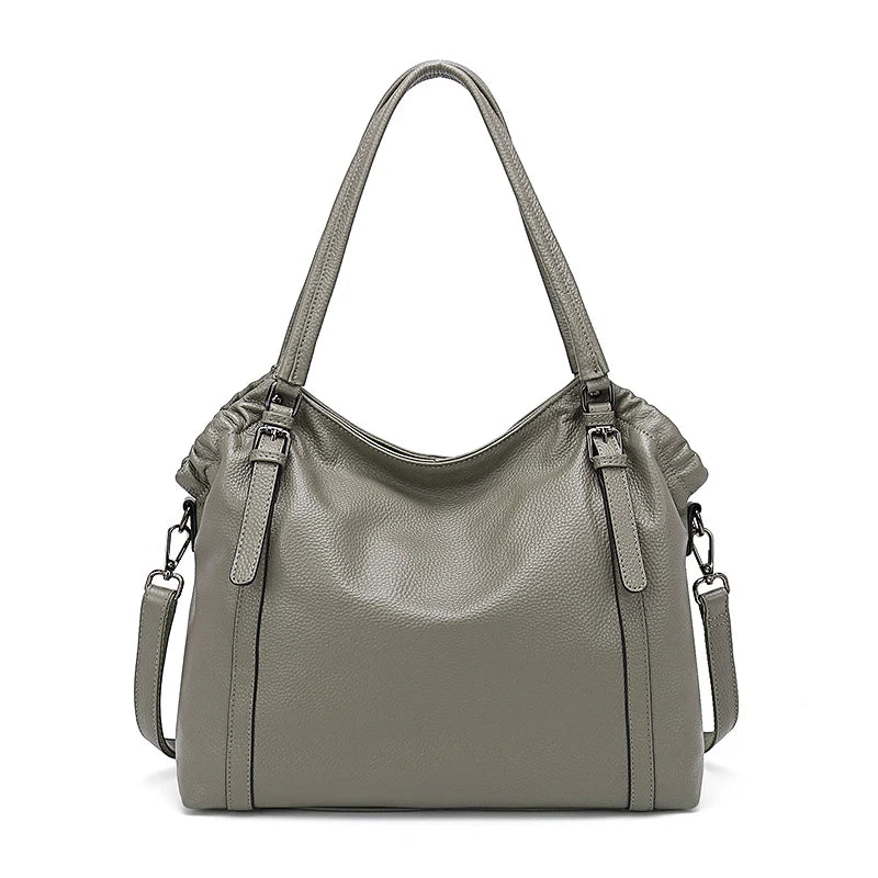 Fashion Women Shoulder Bag 100% Genuine Leather Handbag Hobo Bag Charm Ladies