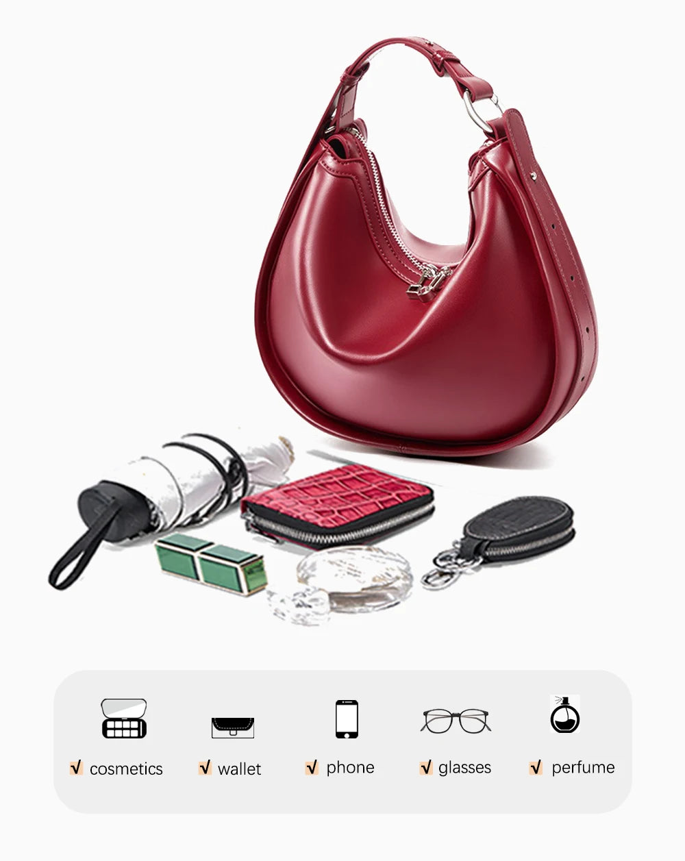 Leather Handbags Genuine Women High Quality Girlfriend Crossbody Bag Fashion Shoulder