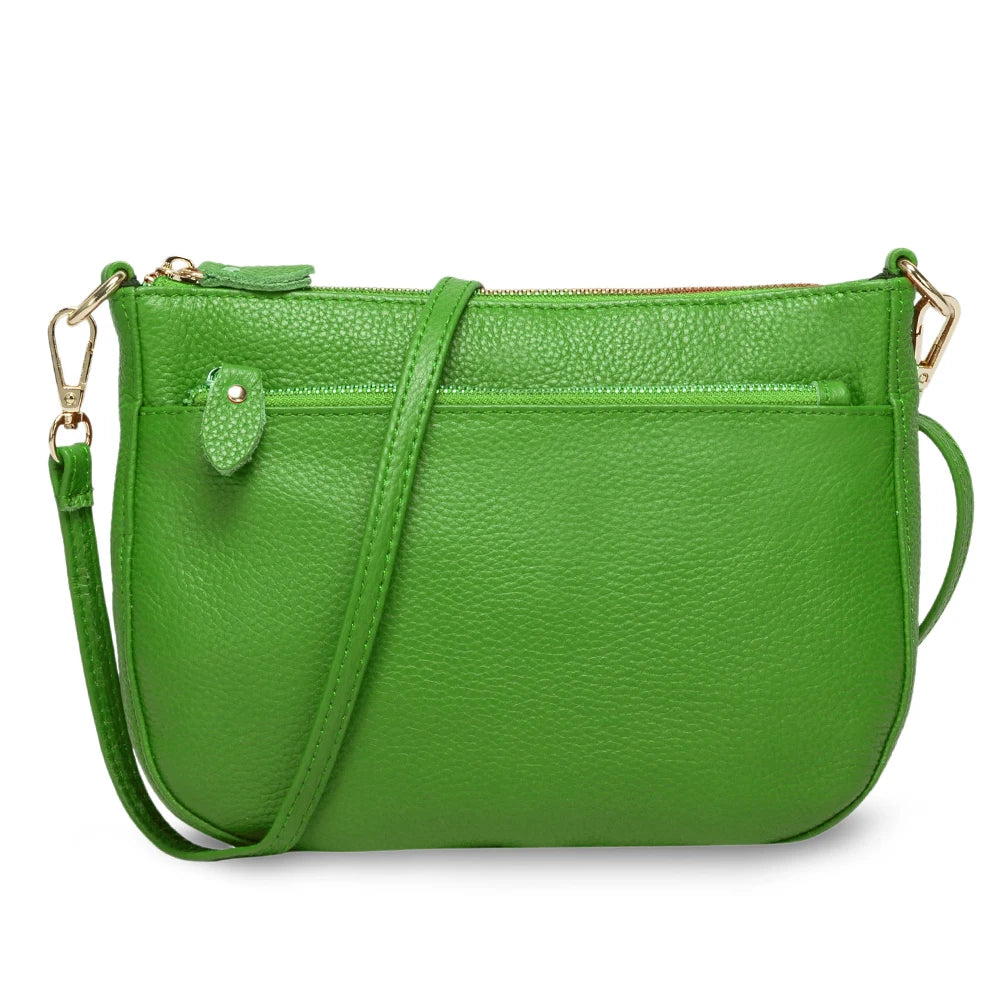 Fashion Women Crossbody Bag 100% Genuine Leather  Handbag Small Flap Bags