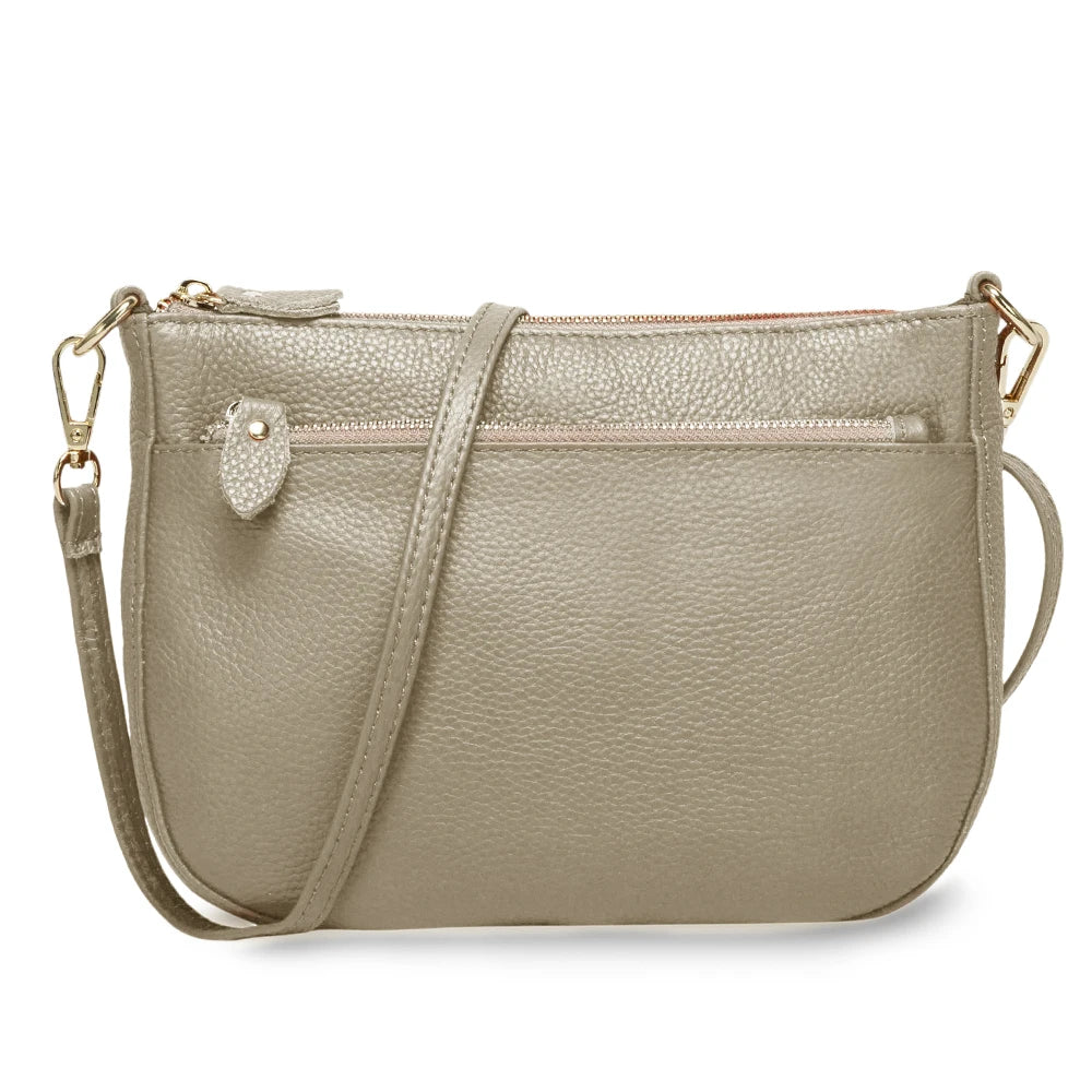 Fashion Women Crossbody Bag 100% Genuine Leather  Handbag Small Flap Bags