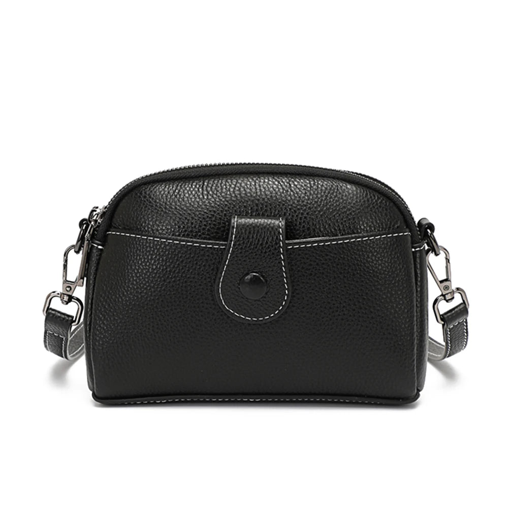 Women Casual Soft Leather Bag Mini Small Crossbody Female Shell Phone Shoulder Bags