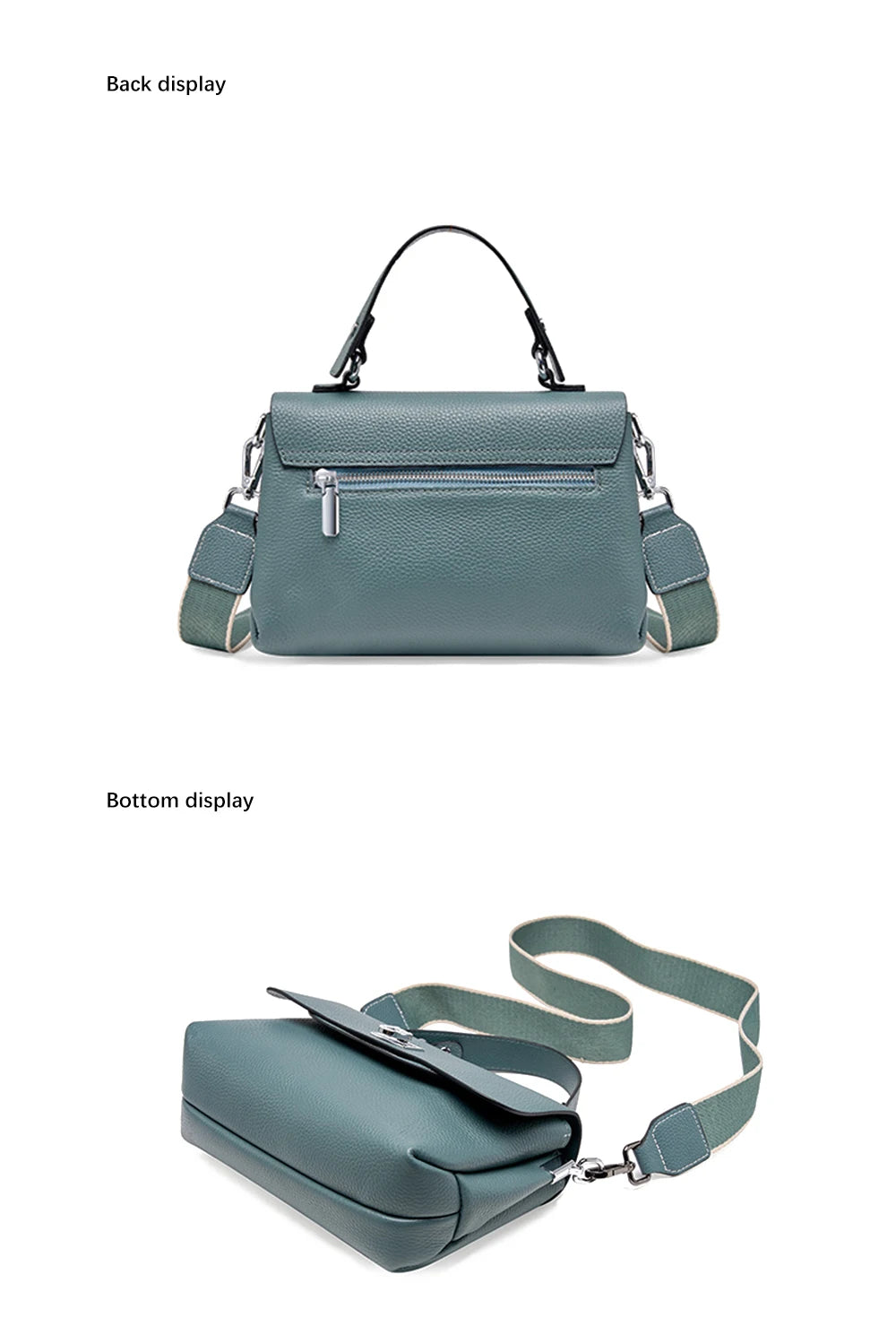 Women's Genuine Leather Top-Handle Bag Simple Fashion Envelope Luxury Brand Shoulder Handbag
